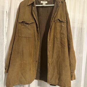 Claiborne Tan and Brown Patterned Jacket